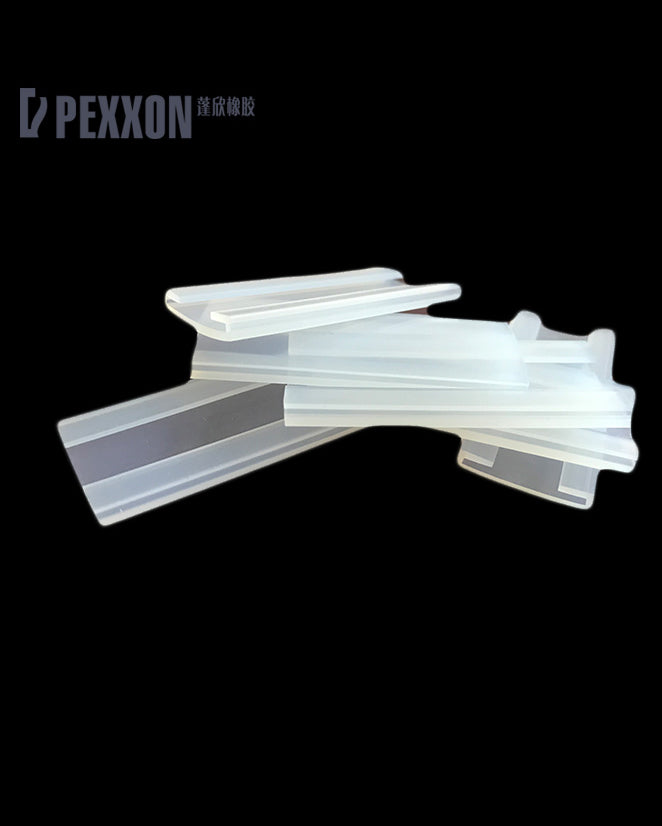 Food Grade Silicone Extruded Seal Strips Durable U-Shaped Silicone Rubber Seal Strip clear U-shaped Glass Door Silicone Strip Thin Silicone Rubber Seal Strip